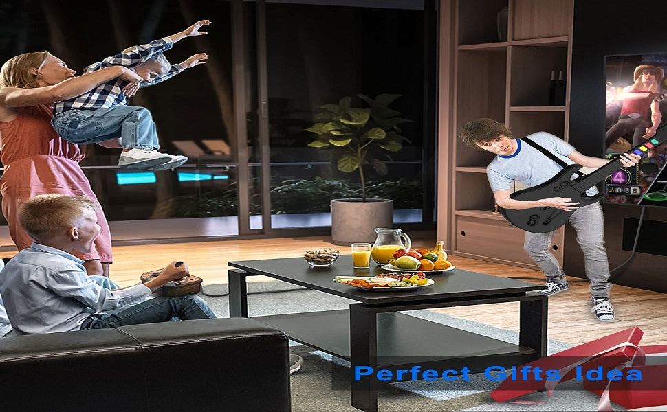 DOYO 2.4G Wireless Guitar Hero Controller for PC PS3 Compatible With Clone Hero Rock Band Games Remote Joystick Console