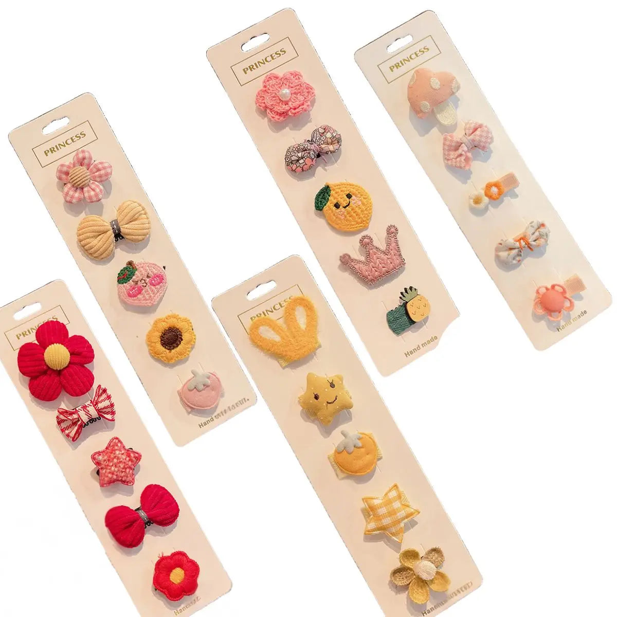 Accessories 5 Set Clips Brooches and Hair Ornaments for Girls