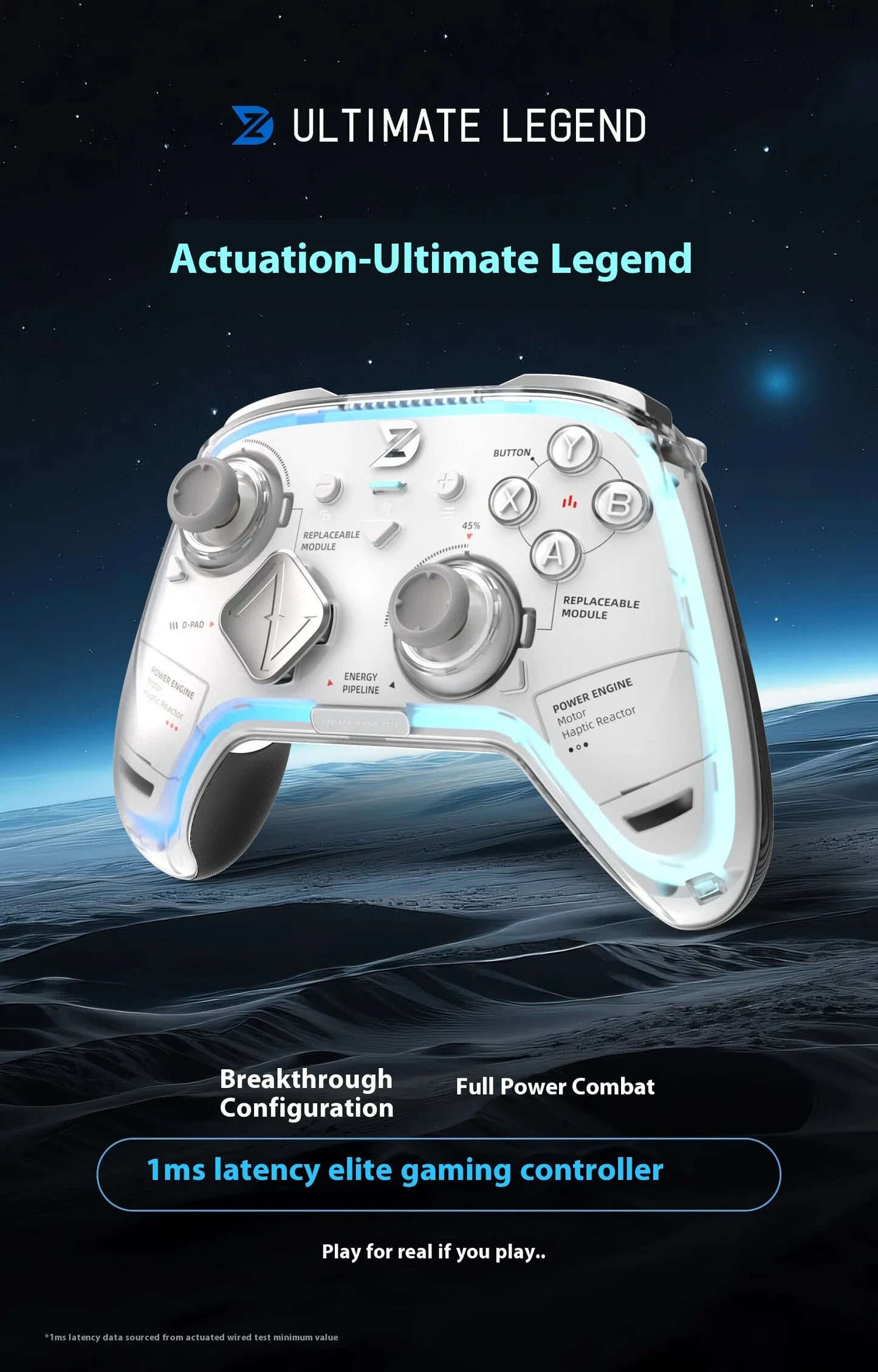 Zd Ultimate Legend Game Controller Elite Modular Sensory Rgb Switch Phone Bluetooth Controller Ns Tablet Steam Xbox Gifts ZD