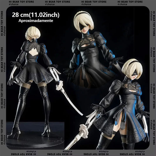 Automatic Figure Yorha Pvc Anime Action Figures Model Collection Ornament Anime Drawings Doll Animation Character Statue Fine Ornaments for Decoration Fine Workmanship Collectible for Gift