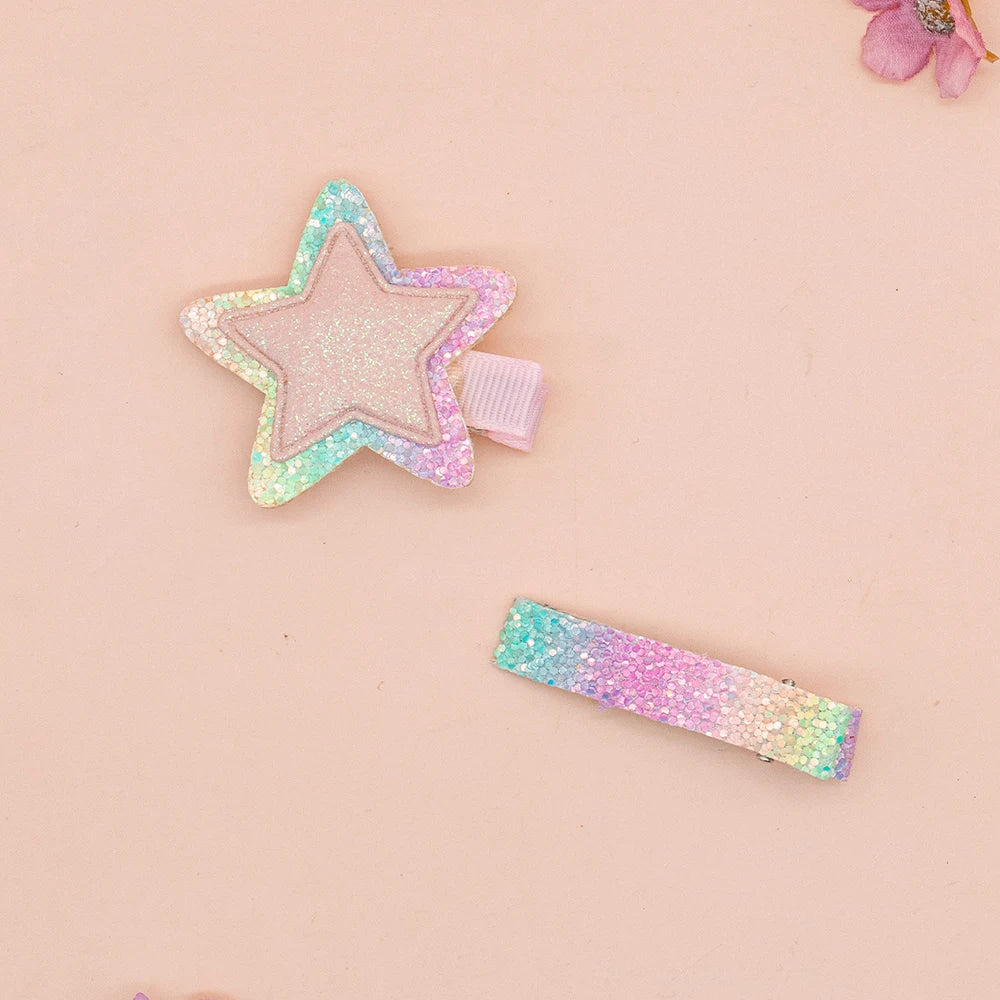 4 Pieces of Hair Accessories Kittens and Stars Design Suitable for Daily Life or Parties