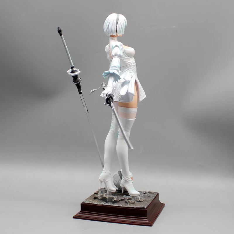 27.5cm Nier Automata 2b Four Styles Game Girl Figure Mechanical Lifeform Statue Collection Desktop Decoration Ornament Toys Gift
