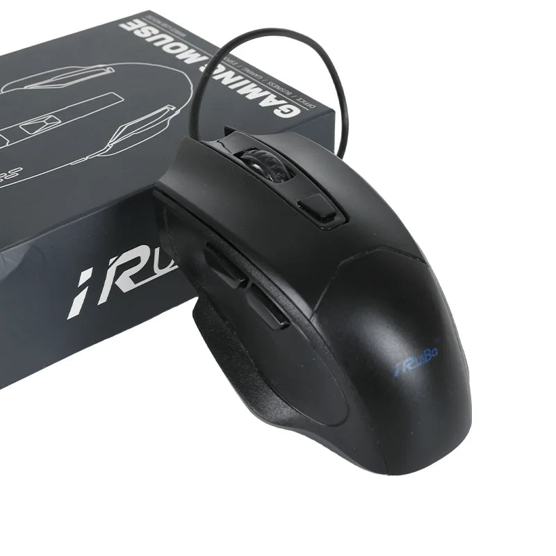 Business Black High Quality Ergonomic Design Gaming Mouse USB Wired Mouse Office Mute Support Desktop Computer Laptop