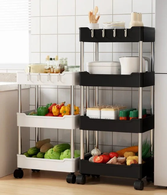 Bathroom Cart Storage Rack Floor-mounted Multi-layer Toilet Storage Living Room Storage Cart Kitchen Gap Storage Shelf