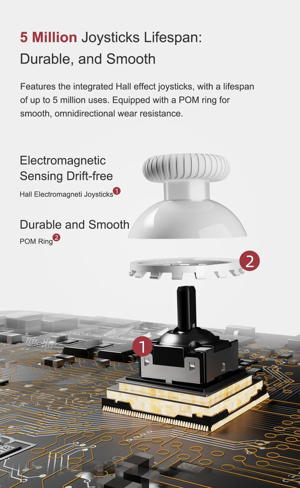 MOBAPAD N1S / N1 HD Bluetooth Gamepad,Wireless Game Controller with Hall Effect Joystick for Nintendo Switch OLED PC IOS Android