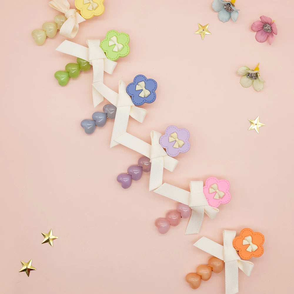 Hair Pins 18 Pieces, Pearl, Hearts and Bows Designs