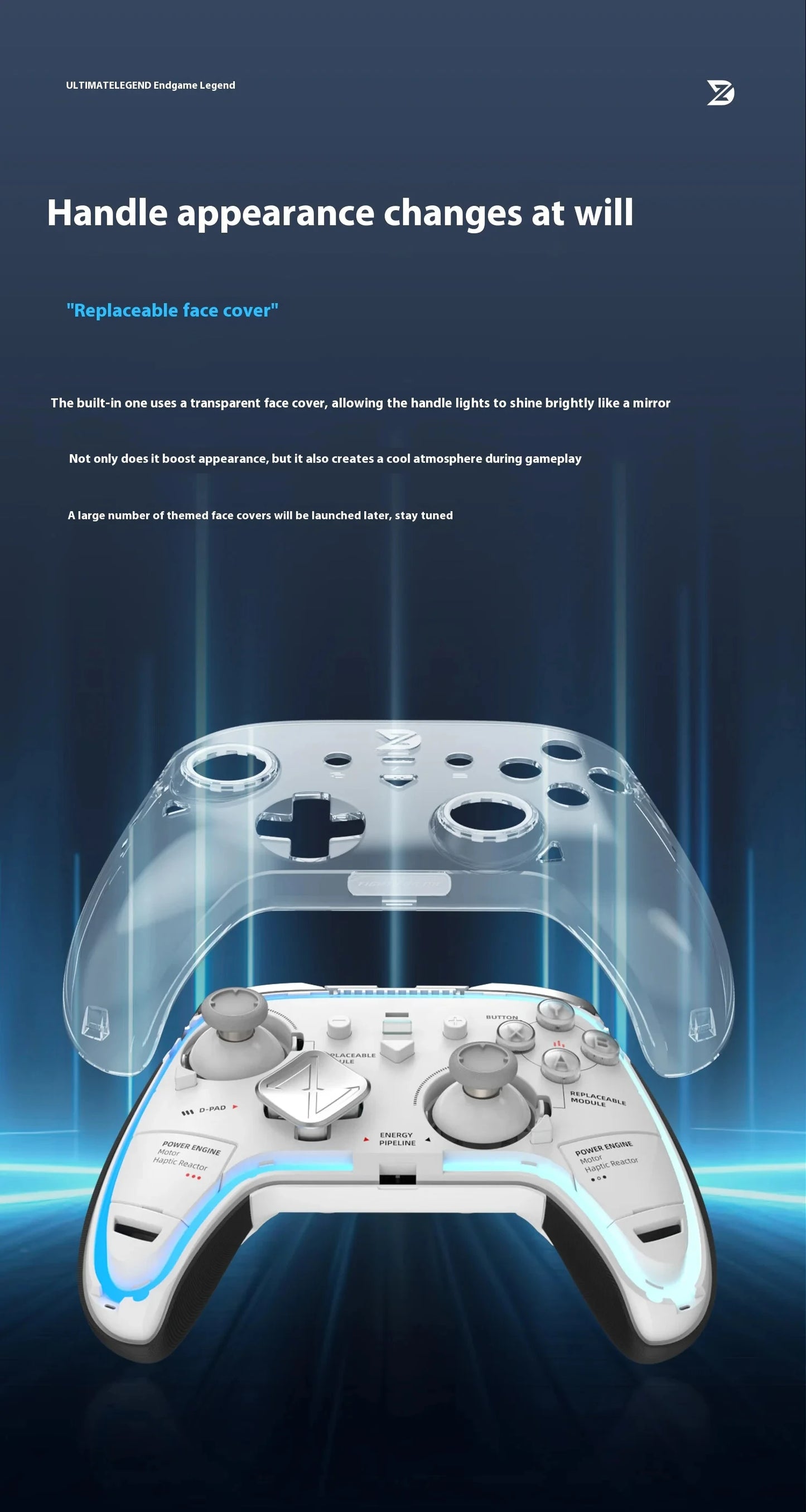 Zd Ultimate Legend Game Controller Elite Modular Sensory Rgb Switch Phone Bluetooth Controller Ns Tablet Steam Xbox Gifts ZD