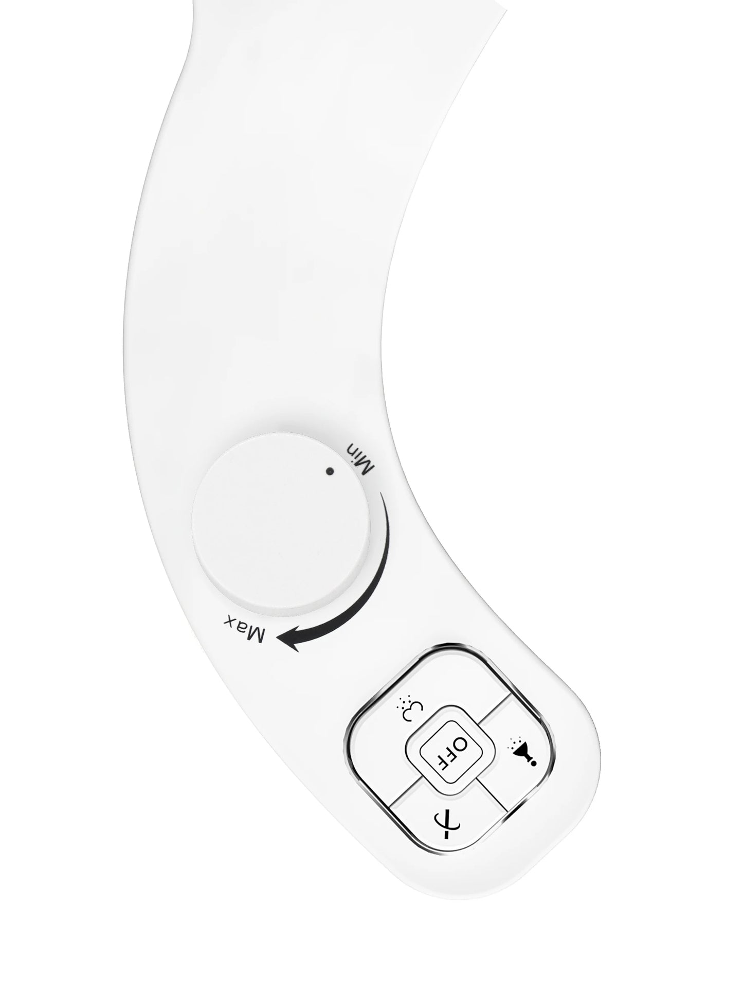 SAMODRA Non-Electric Left-Hand Bidet - Self Cleaning Dual Nozzle (Frontal and Rear Wash) Fresh Water Bidet