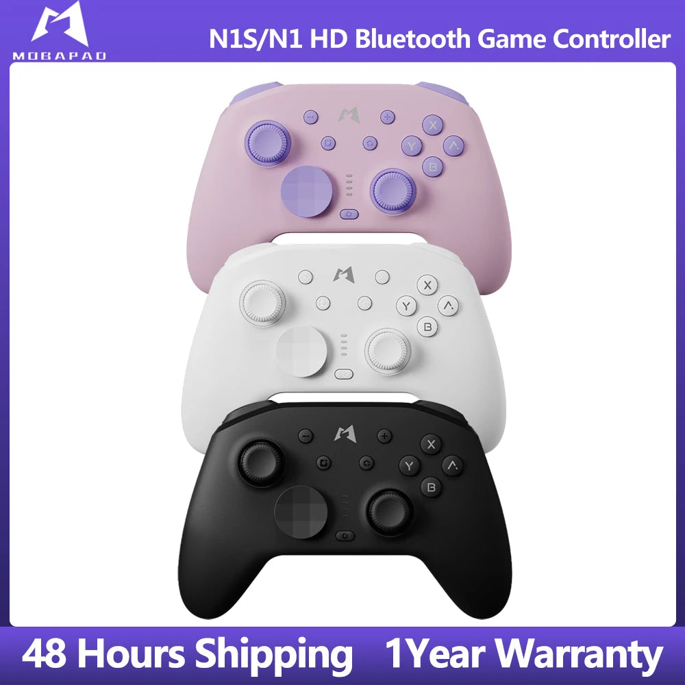 MOBAPAD N1S / N1 HD Bluetooth Gamepad,Wireless Game Controller with Hall Effect Joystick for Nintendo Switch OLED PC IOS Android