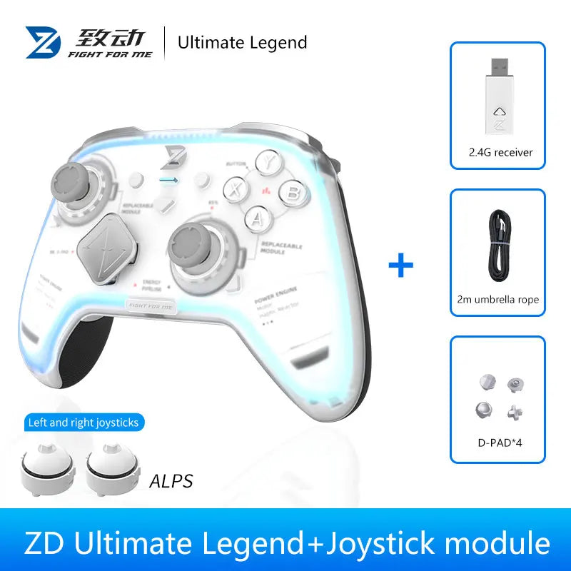 Zd Ultimate Legend Game Controller Elite Modular Sensory Rgb Switch Phone Bluetooth Controller Ns Tablet Steam Xbox Gifts ZD