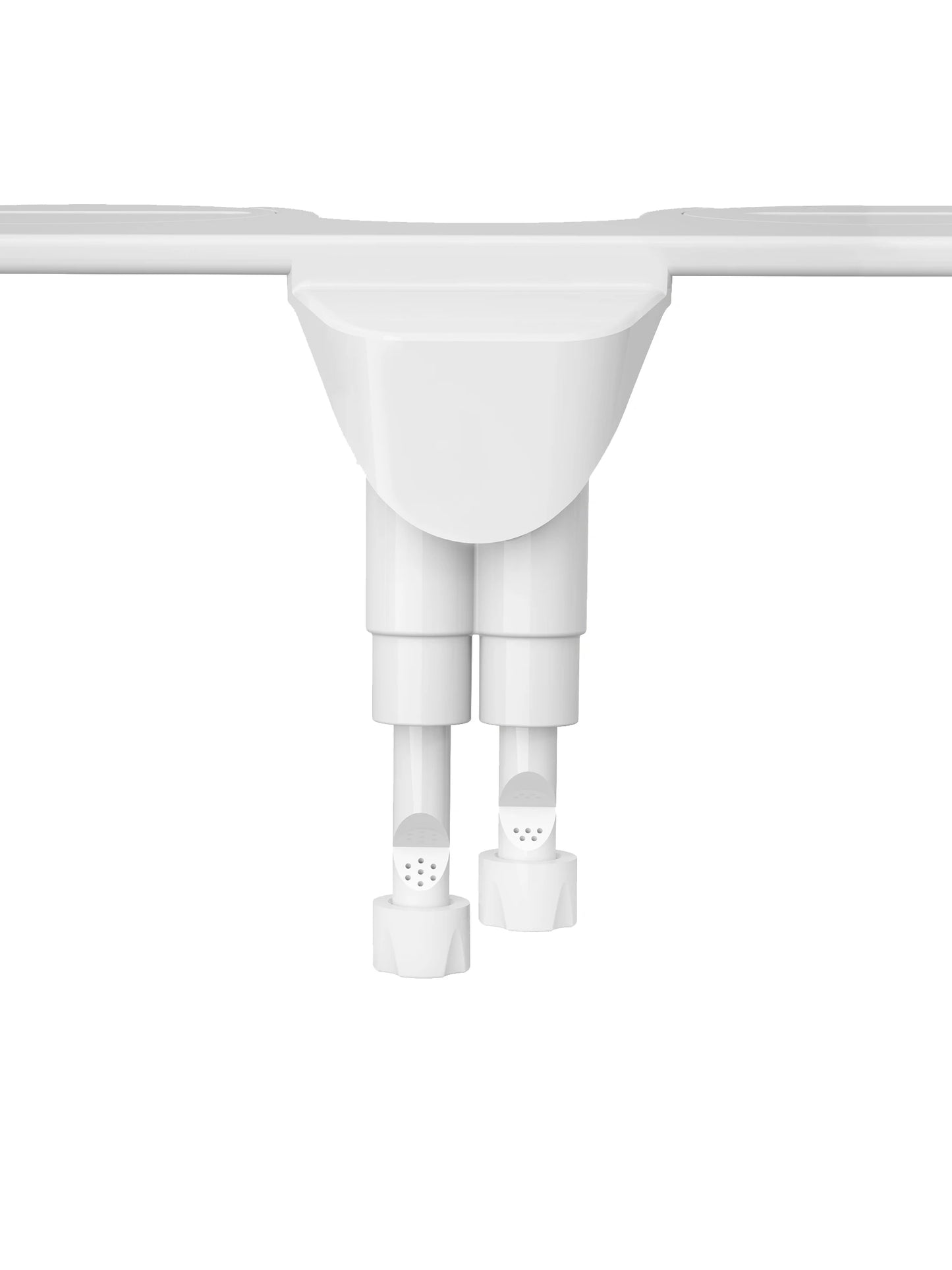 SAMODRA Non-Electric Left-Hand Bidet - Self Cleaning Dual Nozzle (Frontal and Rear Wash) Fresh Water Bidet
