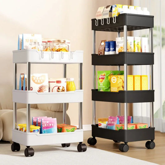 Bathroom Cart Storage Rack Floor-mounted Multi-layer Toilet Storage Living Room Storage Cart Kitchen Gap Storage Shelf