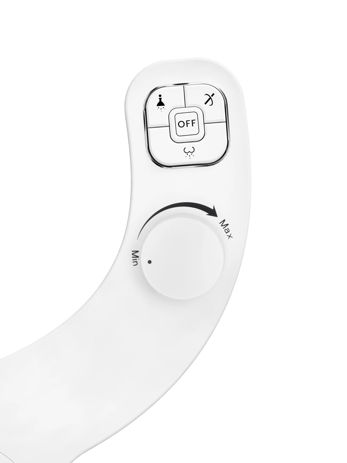 SAMODRA Non-Electric Left-Hand Bidet - Self Cleaning Dual Nozzle (Frontal and Rear Wash) Fresh Water Bidet