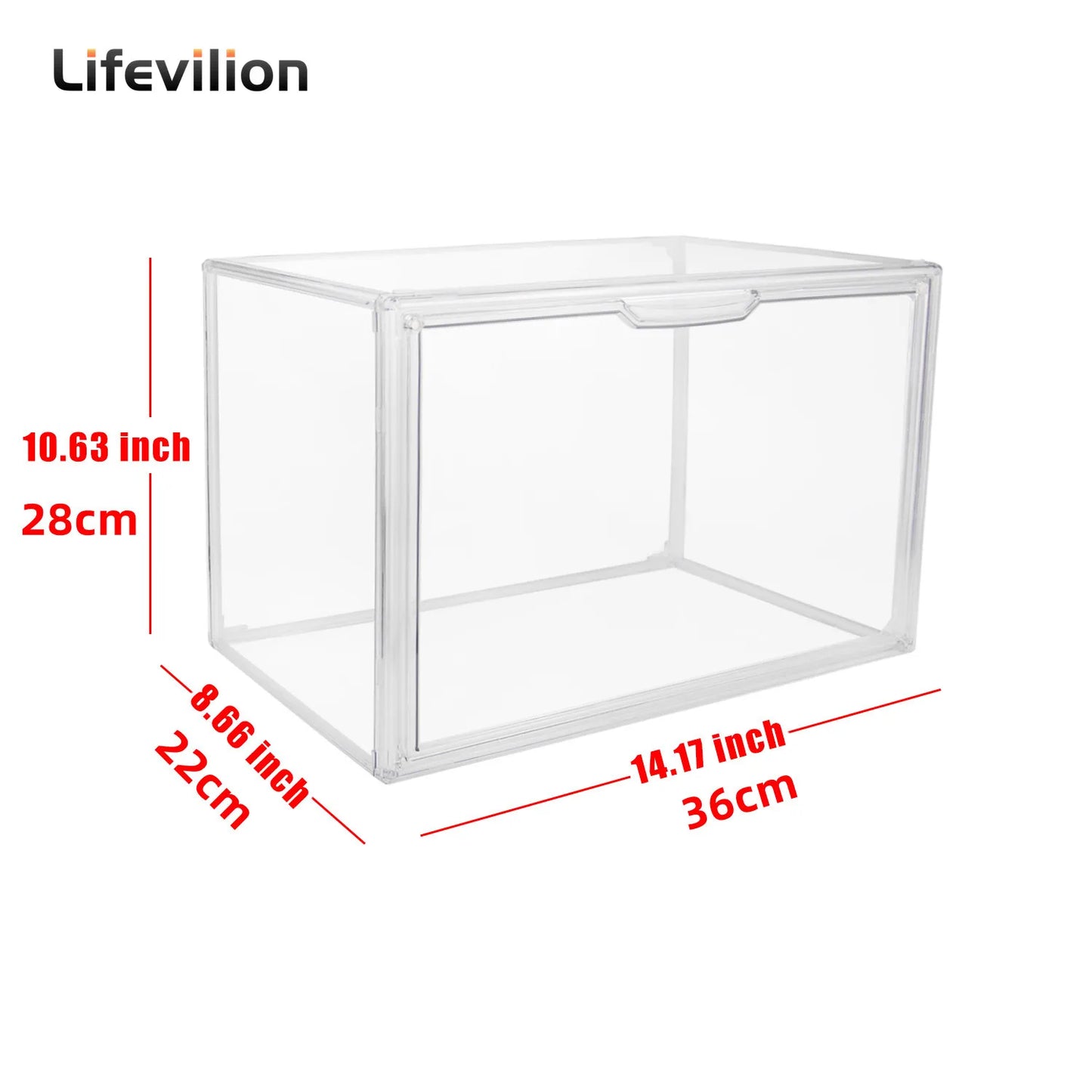 Clear Large Capacity Storage Box Organizer For Figures Acrylic Box Blind Box Makeup Toy Showcase Organizer For Handbag Figurine