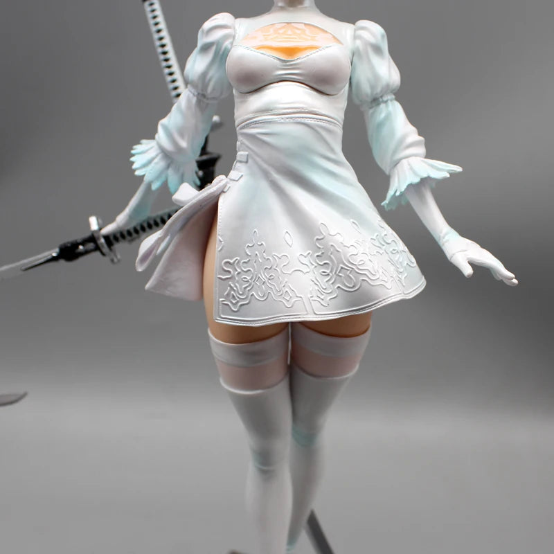 27.5cm Nier Automata 2b Four Styles Game Girl Figure Mechanical Lifeform Statue Collection Desktop Decoration Ornament Toys Gift