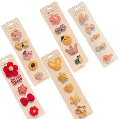 Accessories 5 Set Clips Brooches and Hair Ornaments for Girls