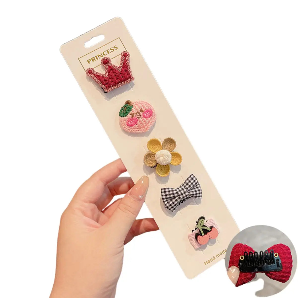 Accessories 5 Set Clips Brooches and Hair Ornaments for Girls