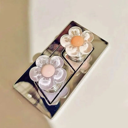2 PCS Flower Shape Toilet Press, Toilet Push Button Press, Water Tank Pressure Switch, Nail Protector, Bathroom Decoration, 1 PCS