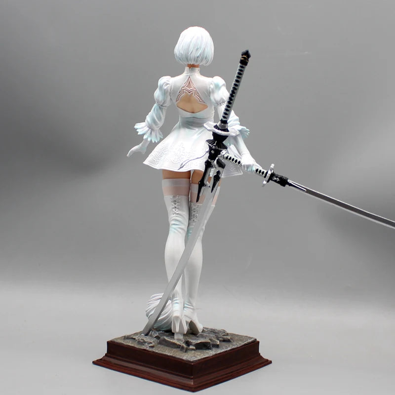 27.5cm Nier Automata 2b Four Styles Game Girl Figure Mechanical Lifeform Statue Collection Desktop Decoration Ornament Toys Gift