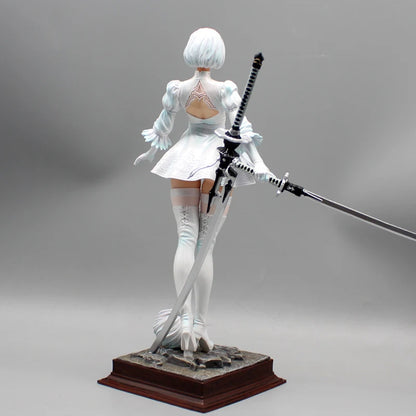 27.5cm Nier Automata 2b Four Styles Game Girl Figure Mechanical Lifeform Statue Collection Desktop Decoration Ornament Toys Gift