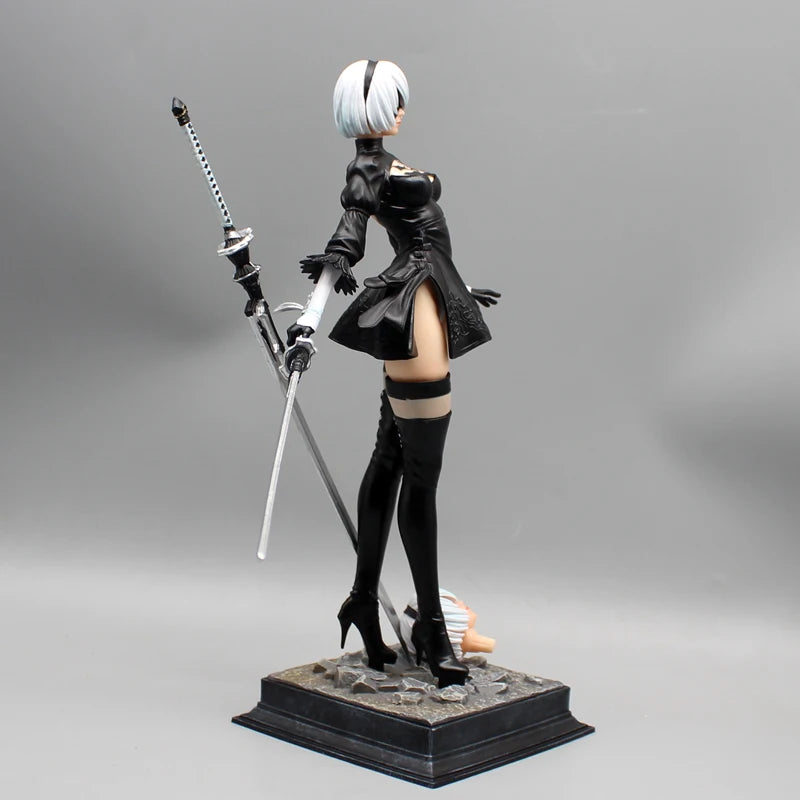 27.5cm Nier Automata 2b Four Styles Game Girl Figure Mechanical Lifeform Statue Collection Desktop Decoration Ornament Toys Gift