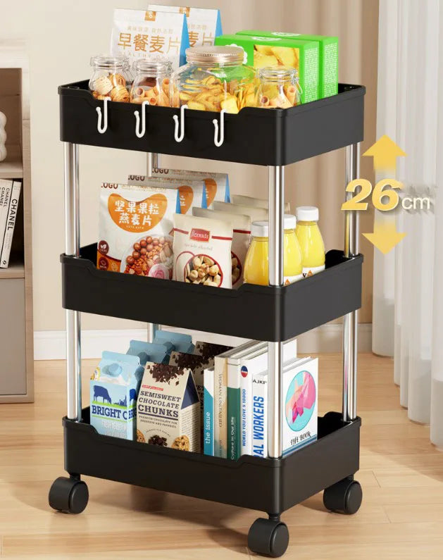 Bathroom Cart Storage Rack Floor-mounted Multi-layer Toilet Storage Living Room Storage Cart Kitchen Gap Storage Shelf