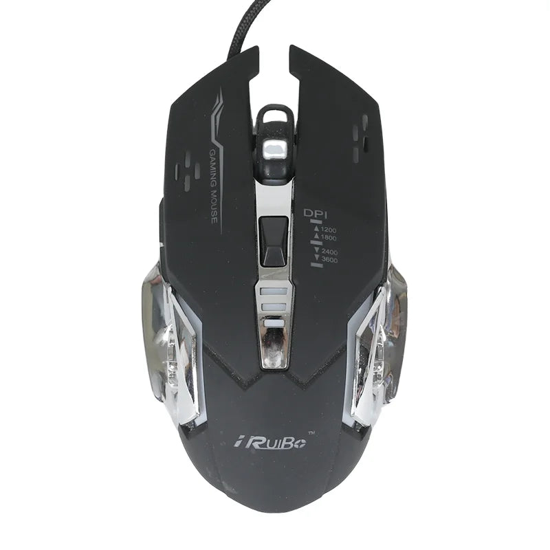 Ergonomic Wired Game Mouse USB Interface Smooth Use for Laptop Pc Computer Desktop