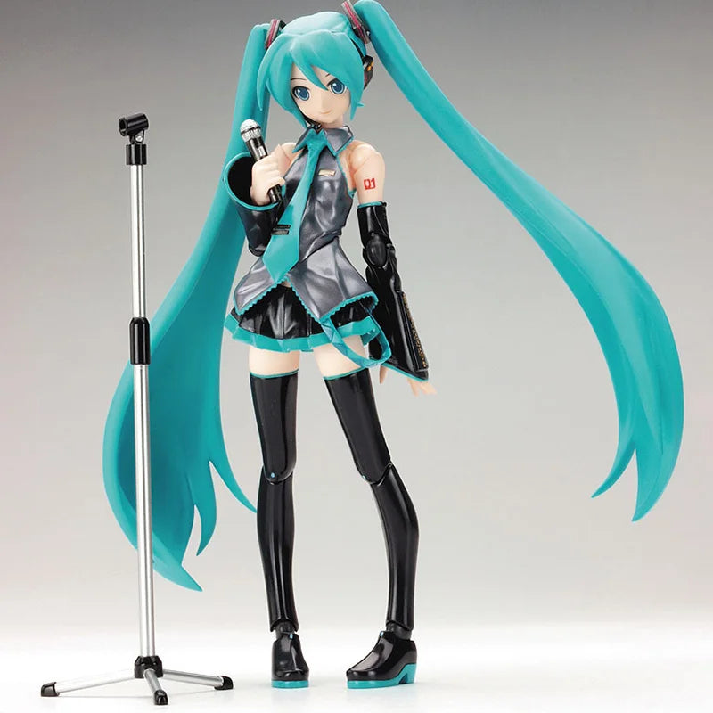 Anime FIGMA Hatsune Miku Action Figures Movable Joints Contain The Props Desktop Decoration Collection PVC Model Toys Kids Gifts