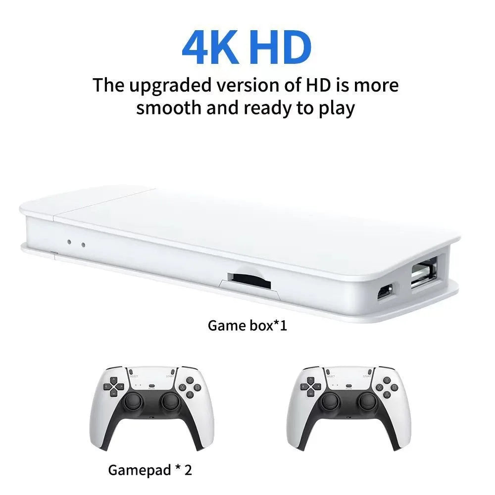 M15 Game Stick 4K HD 40000+ GAMES Player 2.4Ghz Wireless Controller HandHeld Arcade Classic 2025 TV Home Video Game Consoles