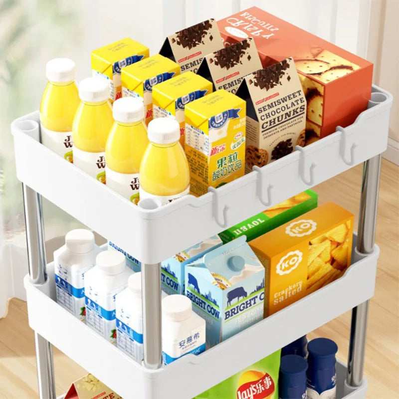Bathroom Cart Storage Rack Floor-mounted Multi-layer Toilet Storage Living Room Storage Cart Kitchen Gap Storage Shelf