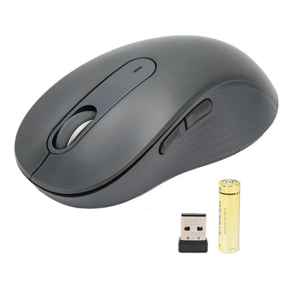 Laptop Mouse Silent Click Plug and Play Anti Fatigue Black Mouse Wireless Light Portable Dual Mode Adjustable DPI for Travel
