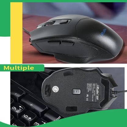 Business Black High Quality Ergonomic Design Gaming Mouse USB Wired Mouse Office Mute Support Desktop Computer Laptop