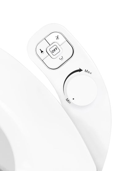 SAMODRA Non-Electric Left-Hand Bidet - Self Cleaning Dual Nozzle (Frontal and Rear Wash) Fresh Water Bidet
