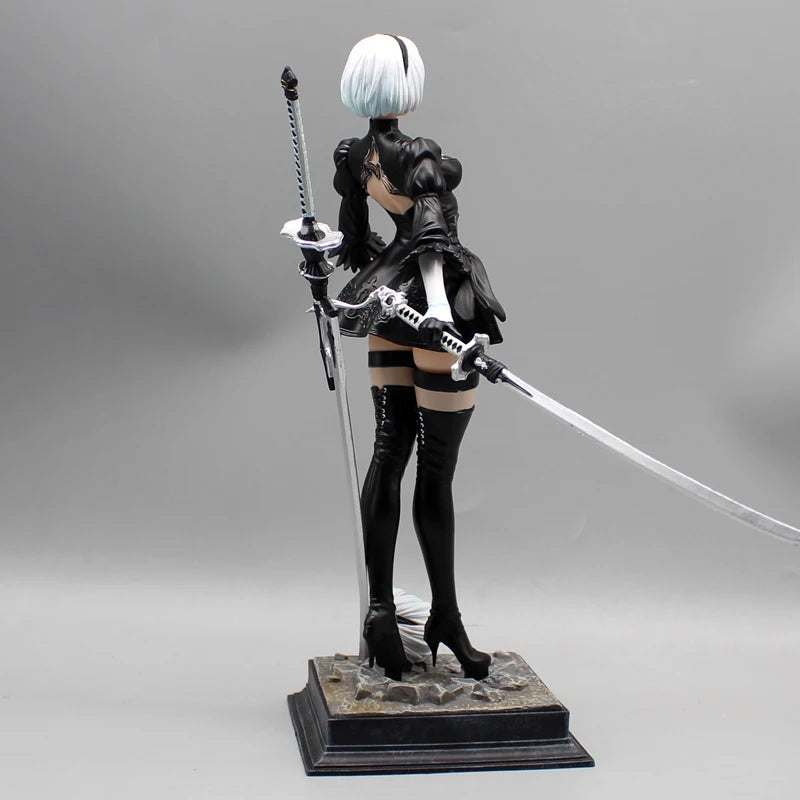 27.5cm Nier Automata 2b Four Styles Game Girl Figure Mechanical Lifeform Statue Collection Desktop Decoration Ornament Toys Gift