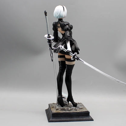 27.5cm Nier Automata 2b Four Styles Game Girl Figure Mechanical Lifeform Statue Collection Desktop Decoration Ornament Toys Gift