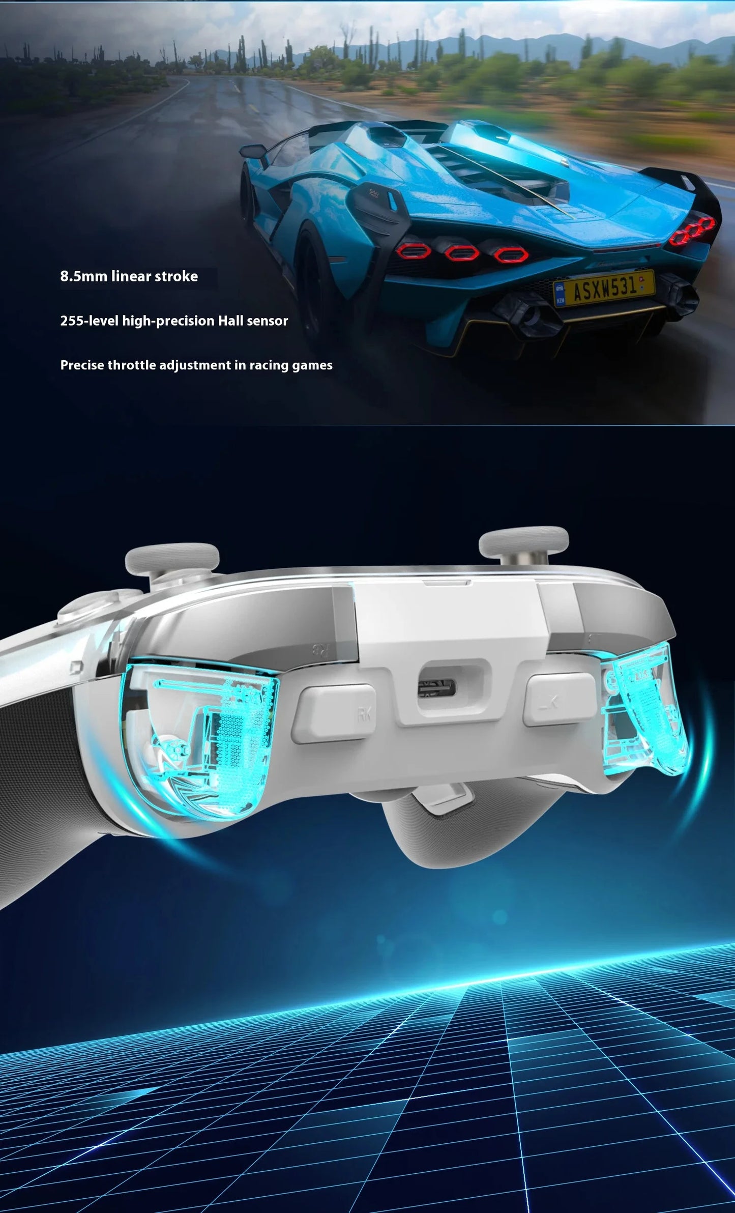 Zd Ultimate Legend Game Controller Elite Modular Sensory Rgb Switch Phone Bluetooth Controller Ns Tablet Steam Xbox Gifts ZD