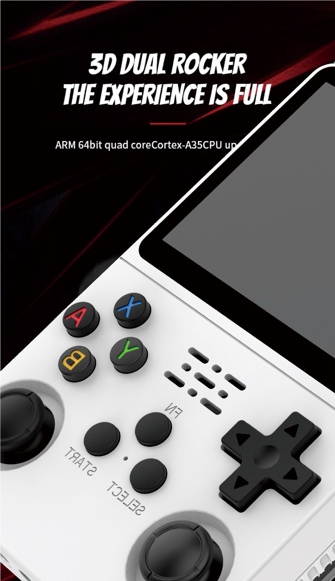 Retro R36S Handheld Video Game Console 3.5 Inch IPS Screen 128GB Preloaded Games Portable Pocket Player with Linux System