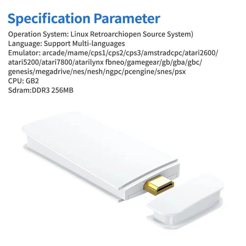 M15 Game Stick 4K HD 40000+ GAMES Player 2.4Ghz Wireless Controller HandHeld Arcade Classic 2025 TV Home Video Game Consoles