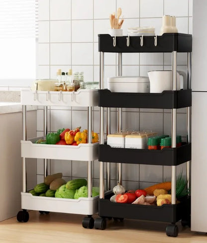 Bathroom Cart Storage Rack Floor-mounted Multi-layer Toilet Storage Living Room Storage Cart Kitchen Gap Storage Shelf