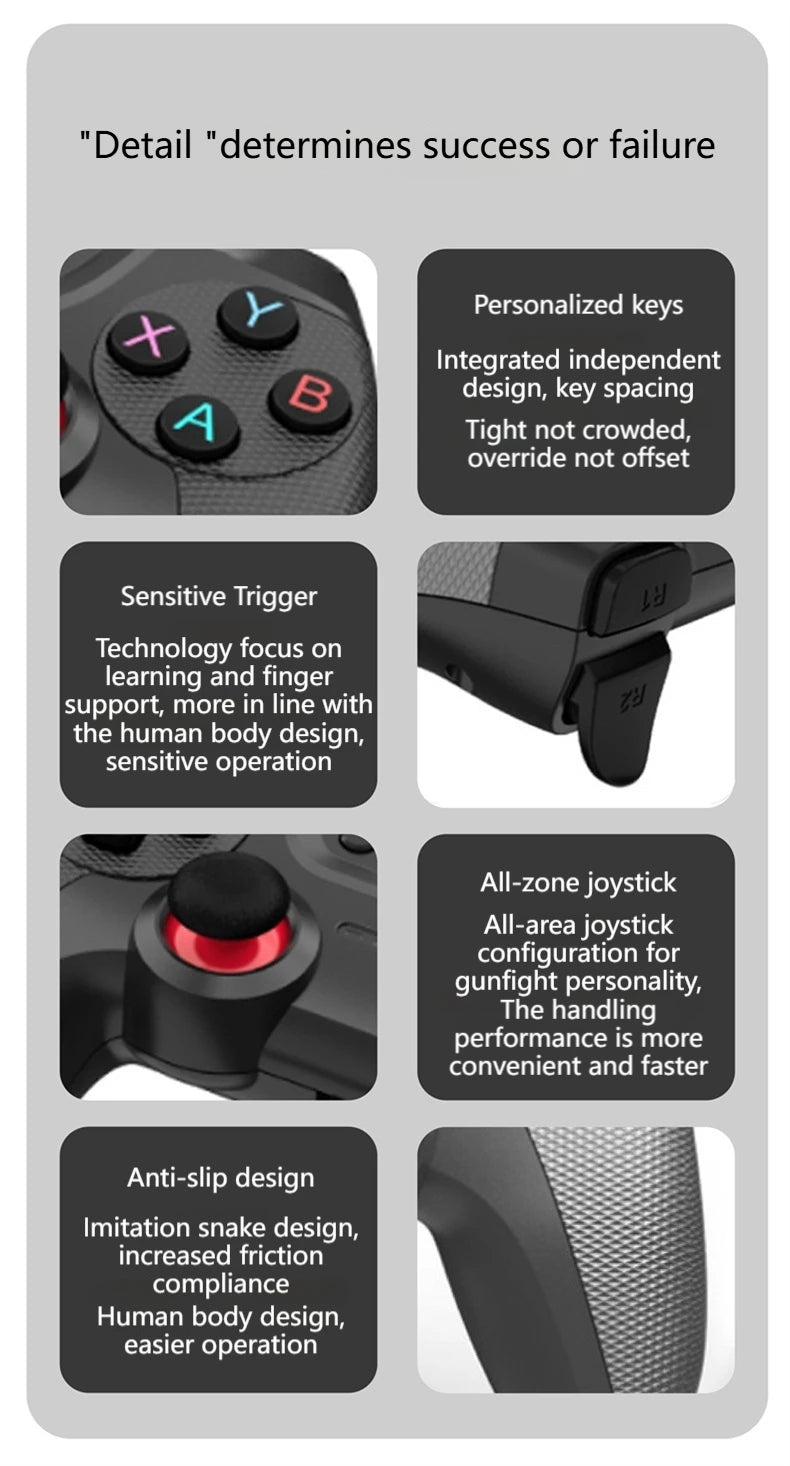 Wireless USB Game Controller for Tesla Model Y/3/X/S Double Player Online TV PC PS3 Steam Compatible Gaming Accessory