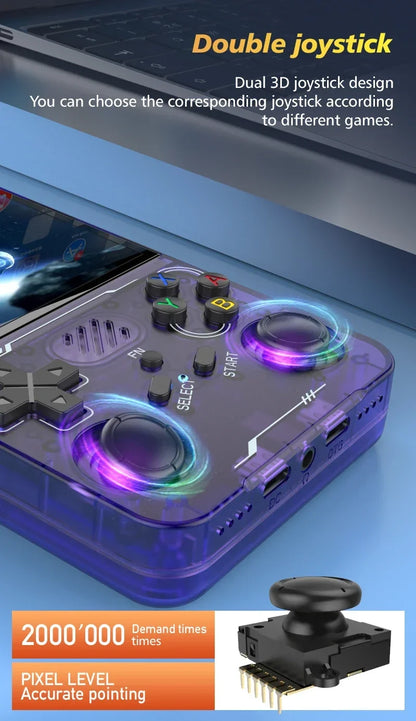 100% ArKOS R36XX Retro Handheld Game Console Linux System 3.5 Inch IPS Screen 64/128GB/256GB Game Player R36S updated version