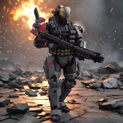 1/12 RE:EDIT Halo：Reach Emile-A239 SCALE PRE-PAINTED KOArticulated Action Figures EXCLUSIVE EDITION Desktop ornaments Decor Toy