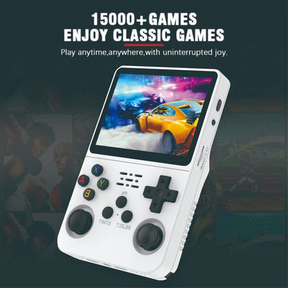 Retro R36S Handheld Video Game Console 3.5 Inch IPS Screen 128GB Preloaded Games Portable Pocket Player with Linux System