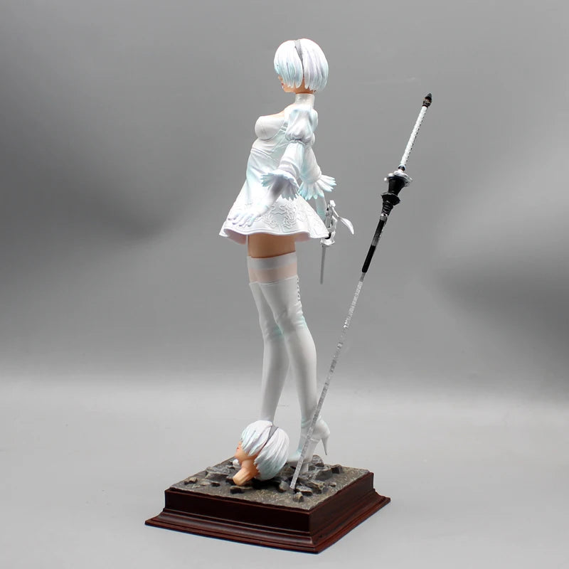 27.5cm Nier Automata 2b Four Styles Game Girl Figure Mechanical Lifeform Statue Collection Desktop Decoration Ornament Toys Gift