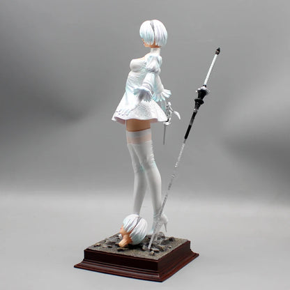 27.5cm Nier Automata 2b Four Styles Game Girl Figure Mechanical Lifeform Statue Collection Desktop Decoration Ornament Toys Gift