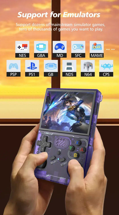 100% ArKOS R36XX Retro Handheld Game Console Linux System 3.5 Inch IPS Screen 64/128GB/256GB Game Player R36S updated version