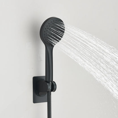 Shower Head Combo 8-12Inch High Pressure Rain Shower Head with Adjustable Extension Arm With 3-way Handheld Shower Spray