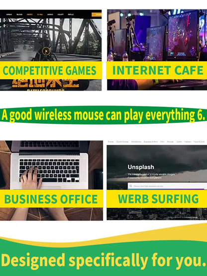 Ergonomic Wired Game Mouse USB Interface Smooth Use for Laptop Pc Computer Desktop