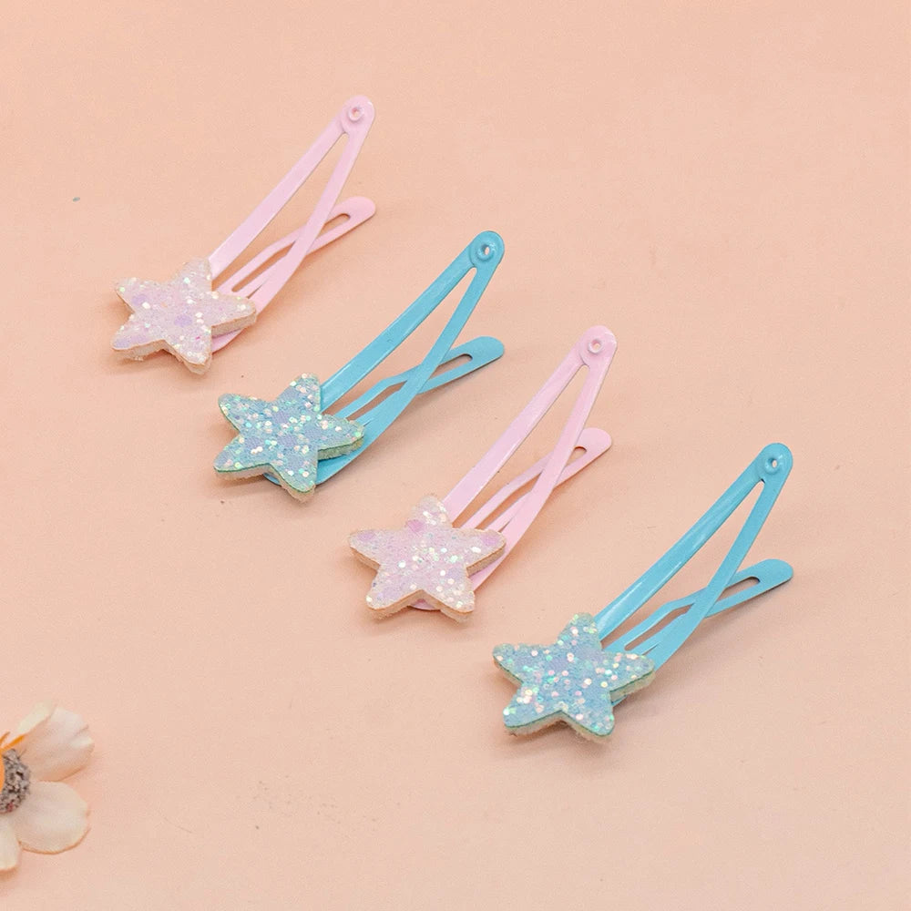 Rolling Accesories Set of 8 Hair Pins Ice Cream Cone and Star Design