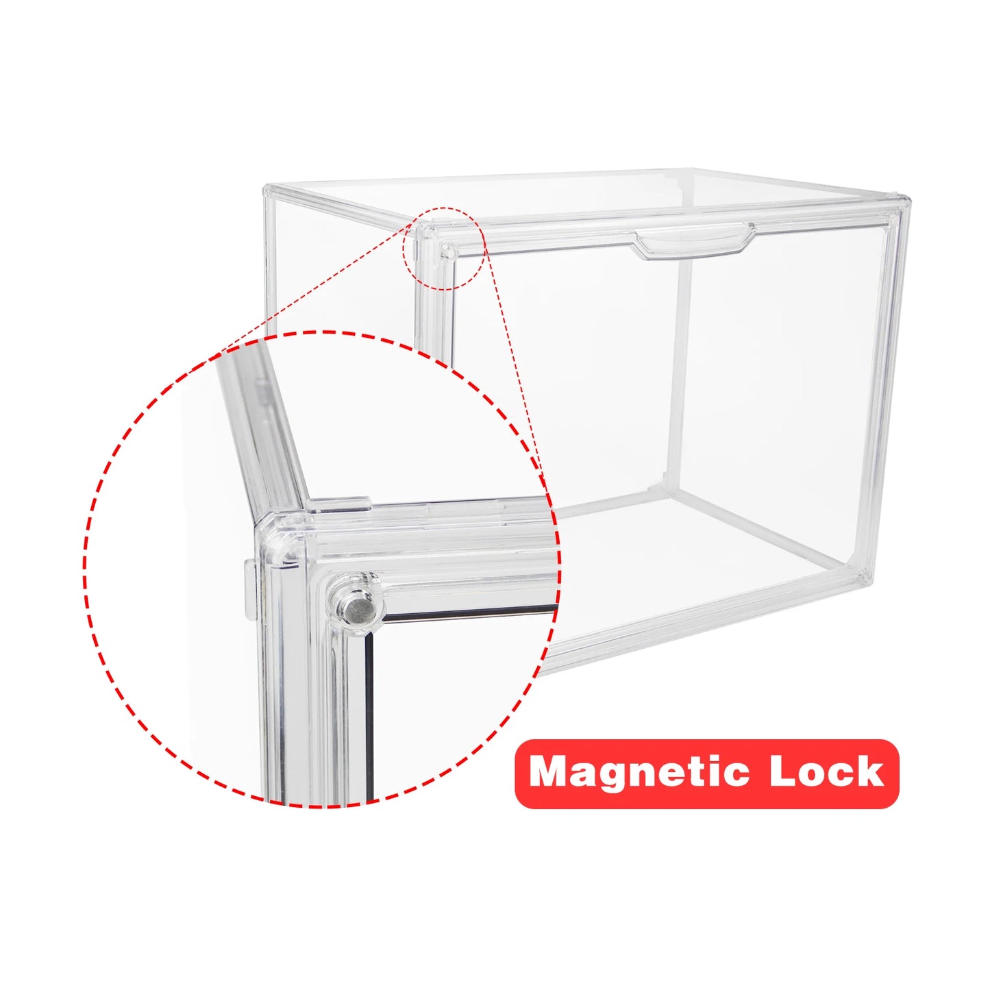 Clear Large Capacity Storage Box Organizer For Figures Acrylic Box Blind Box Makeup Toy Showcase Organizer For Handbag Figurine